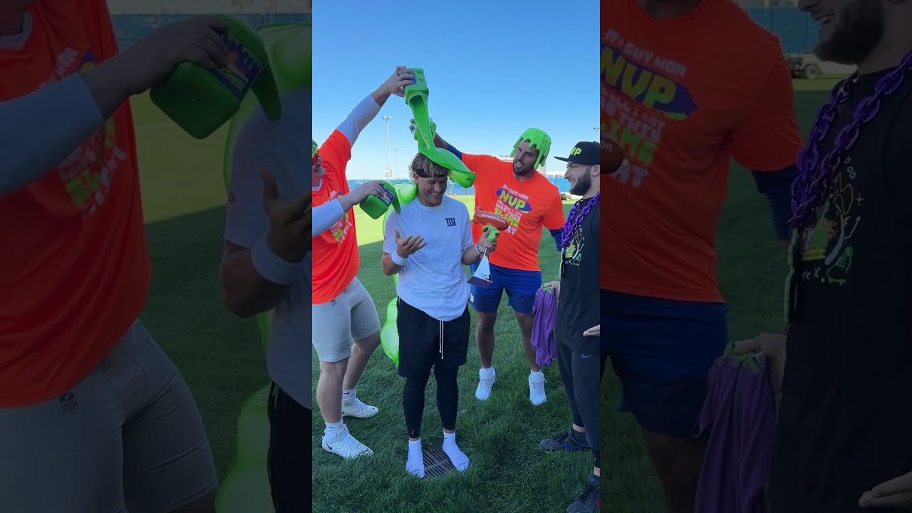 NVP Jaxson Dart gets slimed 🤣 