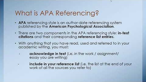 APA citation & referencing for beginners