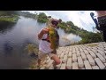 insane day fishing from shore for giant peacock bass so many big fish
