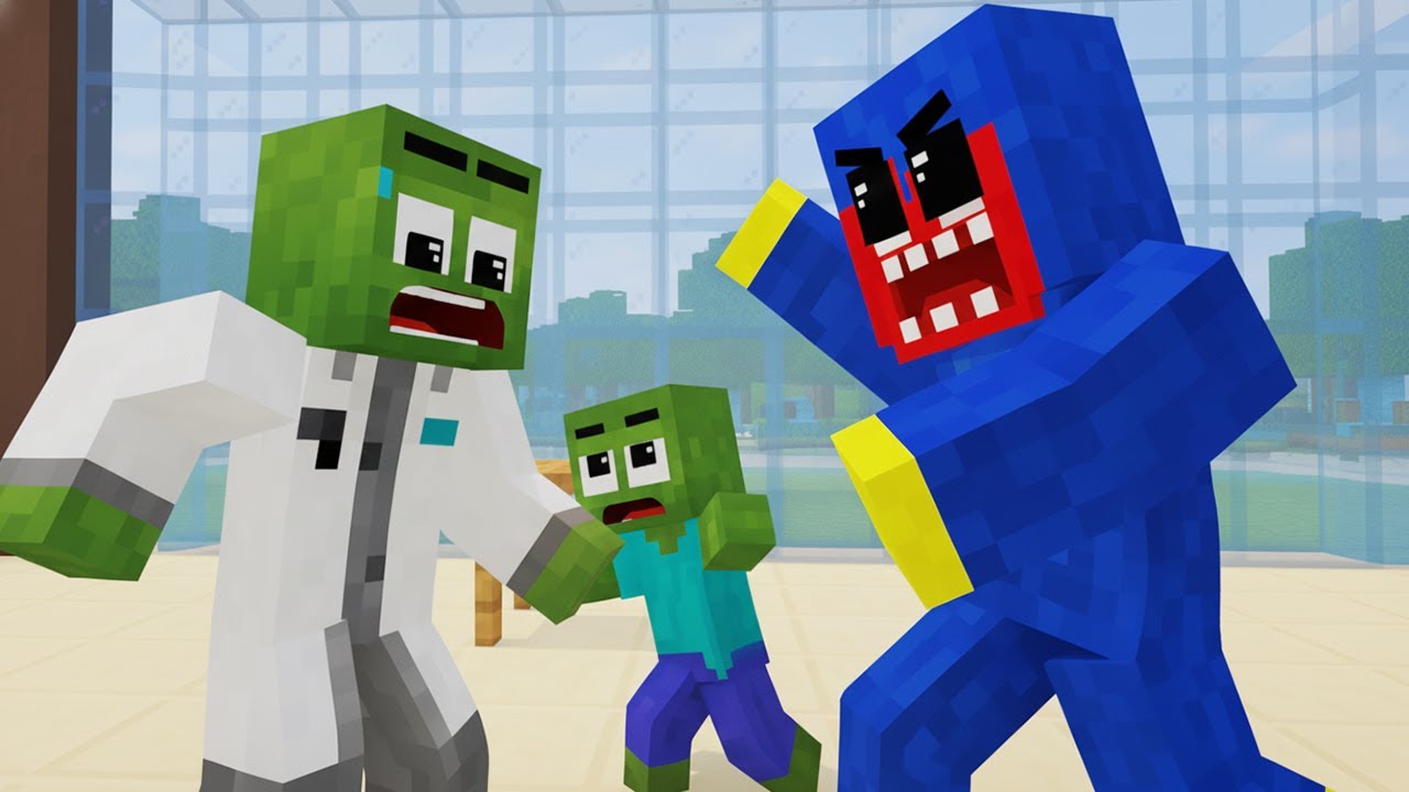 Zombie Boy and His Dad vs Monster in the Secret Lab 😱 | Minecraft Animation