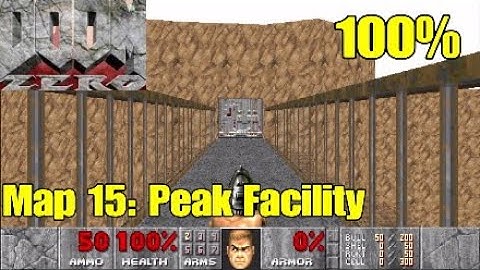 Doom Zero (100%) Walkthrough: Map 15  - Peak Facility