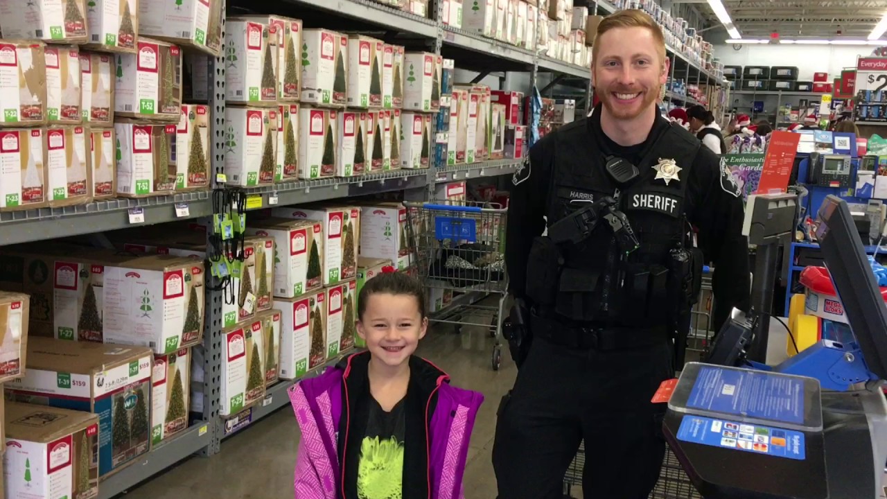 Shop With A Cop Cornelius Walmart YouTube