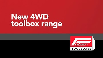 Faber Toolboxes   New 4WD toolbox range