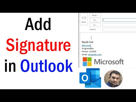 How To Add Signature In Outlook | How To Add Email Signature In Outlook | Outlooksignature