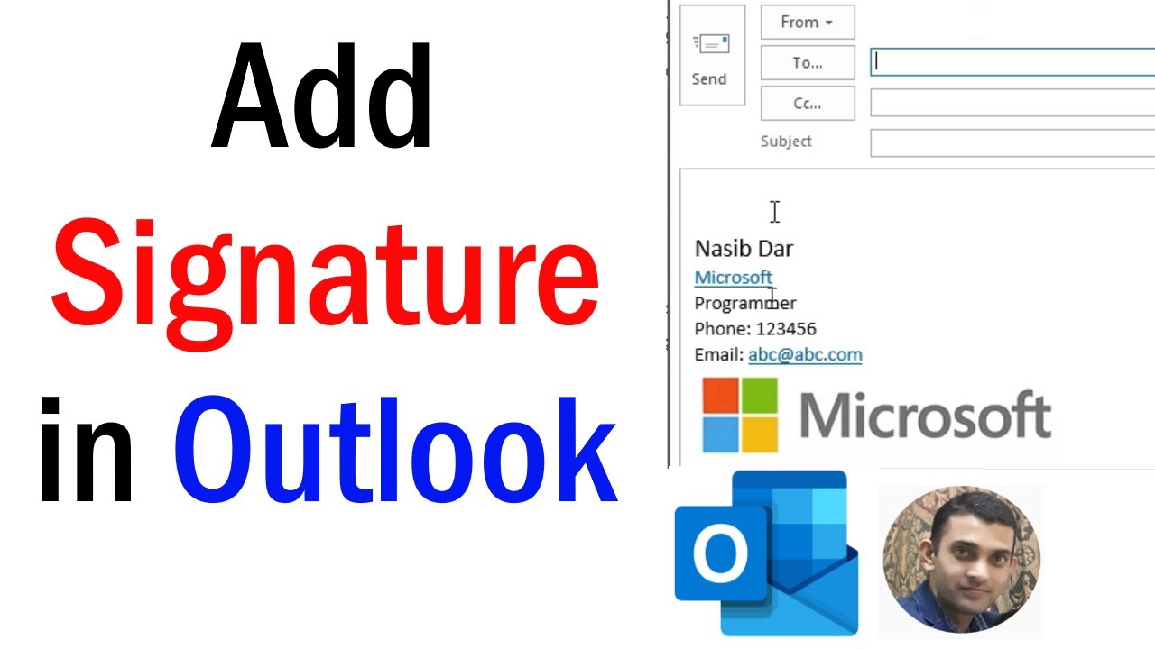 How To Add Signature In Outlook How To Add Email Signature In Outlook
