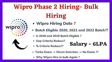 Wipro Phase 2 Hiring Update | Wipro Turbo Hiring 2022 | 2021| 2020 Batch - Wipro Turbo New Process