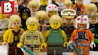 Every Luke Skywalker Ever!!! + Rare Cloud City Luke & Dagobah Luke Lego Collection - YouTube