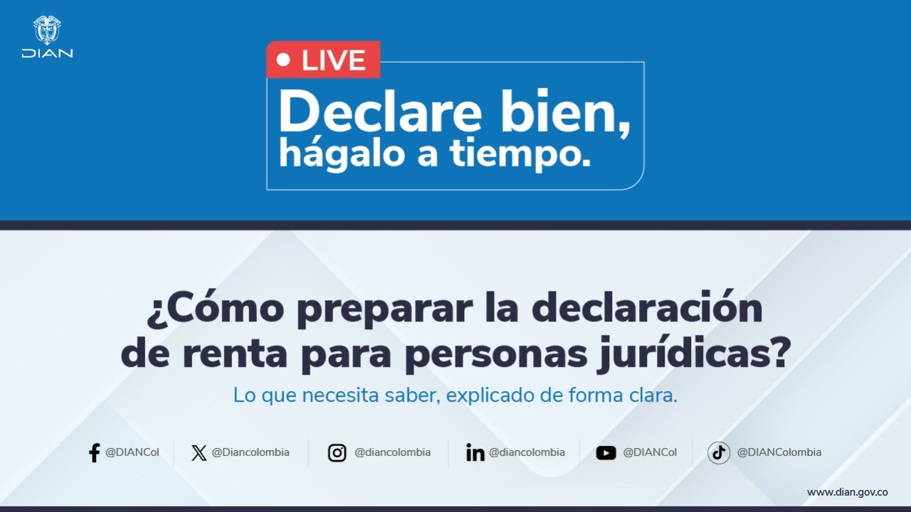 ¿Cómo preparar la declaración de renta para personas jurídicas? - YouTube