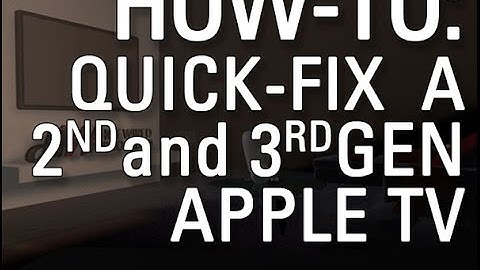 How to Restart Gen. 3 Apple TV
