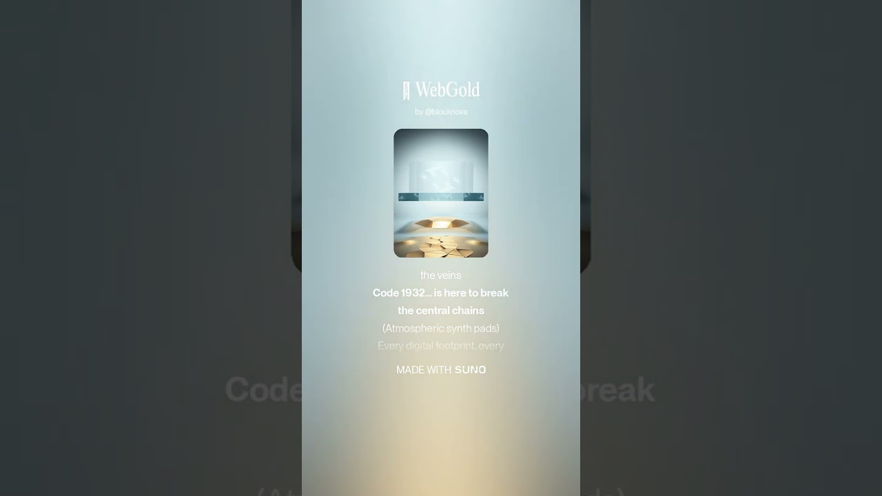 🎵 WebGold ( WebGold.Gold ) Evolution from Web 3.0 to WebGold