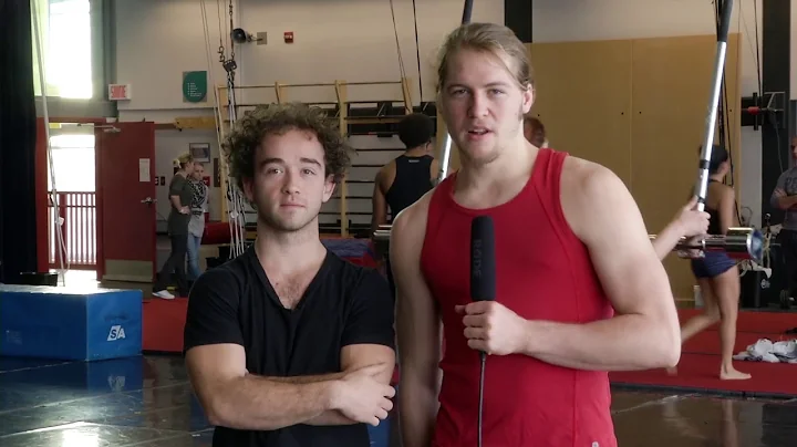 Portrait de Cesar Mispelon et Julius Bitterling, tudiants de l'cole nationale de cirque