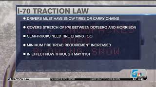 I-70 traction law now in effect