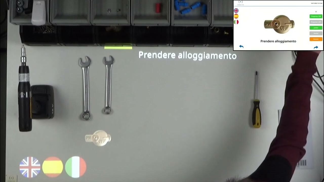 Arkite lightguided assembly system with digital instructions and