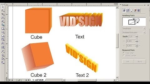How To Learn Interactive Extrude Tool [Beginner CorelDRAW]
