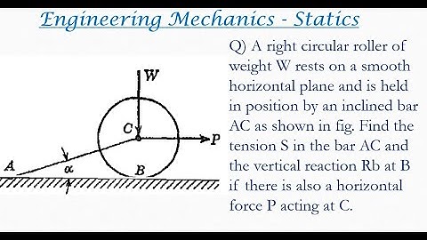 Engineering mechanics solved problem on Lami