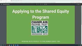 How to Apply to CHT's Shared Equity Homeownership Program
