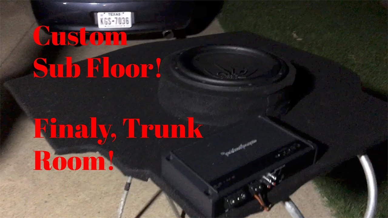 subwoofer on the floor