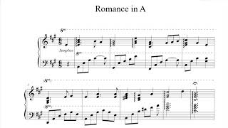 Original Piano Composition - Romance in A [With Sheets]