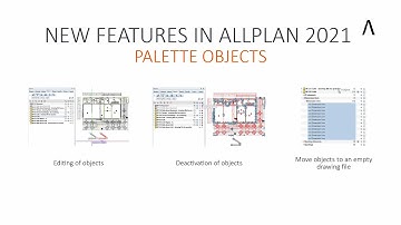 Allplan 2021 - New Features - Palette Objects