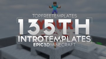 FREE Intro Template: Ultimate EPIC 3D Minecraft #135 w/Tutorial