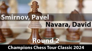 Smirnov, Pavel -- Navara, David, Champions Chess Tour Classic 2024, Round 2, ½-½