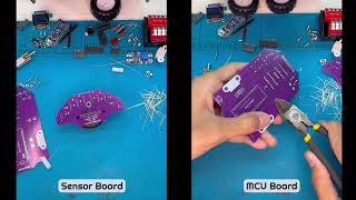 Ichiduino Basic+ Line Follower Tutorial Assembly Perakitan Line Tracer DIY Robot Merakit Program