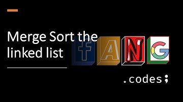 MergeSort in a LinkedList | Interview Problem | FangCodes
