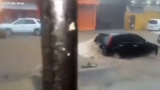 EarthPedia News [FLOOD] Heavy rains hit Valencia, Venezuela August 2021