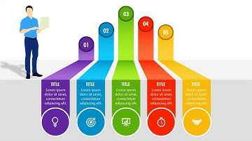 Create 5 Options Infographic Slide in PowerPoint. Tutorial No.: 950