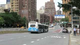 NYC Bus: E.Harlem Bound LFS Artic 1247 M15 SBS at 1 Av/47 St