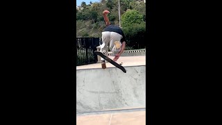 MOST INSANE FLYOUT?!? Varial Flip Indy 360 #shorts