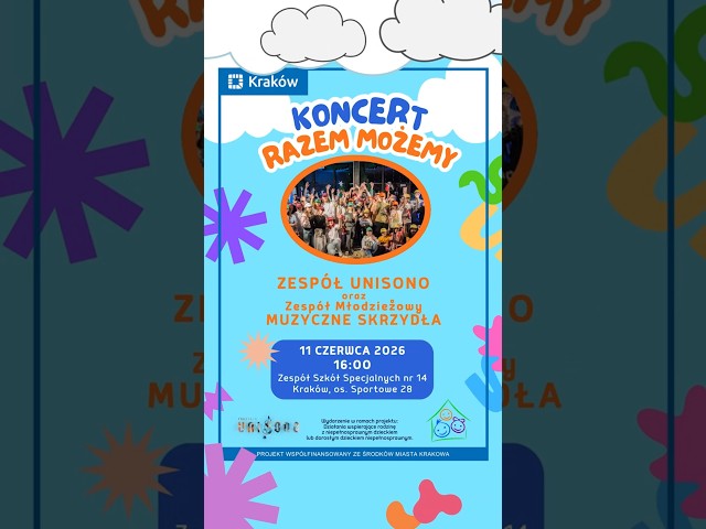 Koncert UNISONO & Zespół Młodzieżowy MUZYCZNE SKRZYDŁA / 11 czerwca 2026 16:00