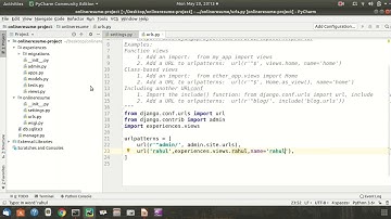 ONLINE RESUME PYTHON DJANGO PART-4 URL PATTERNS