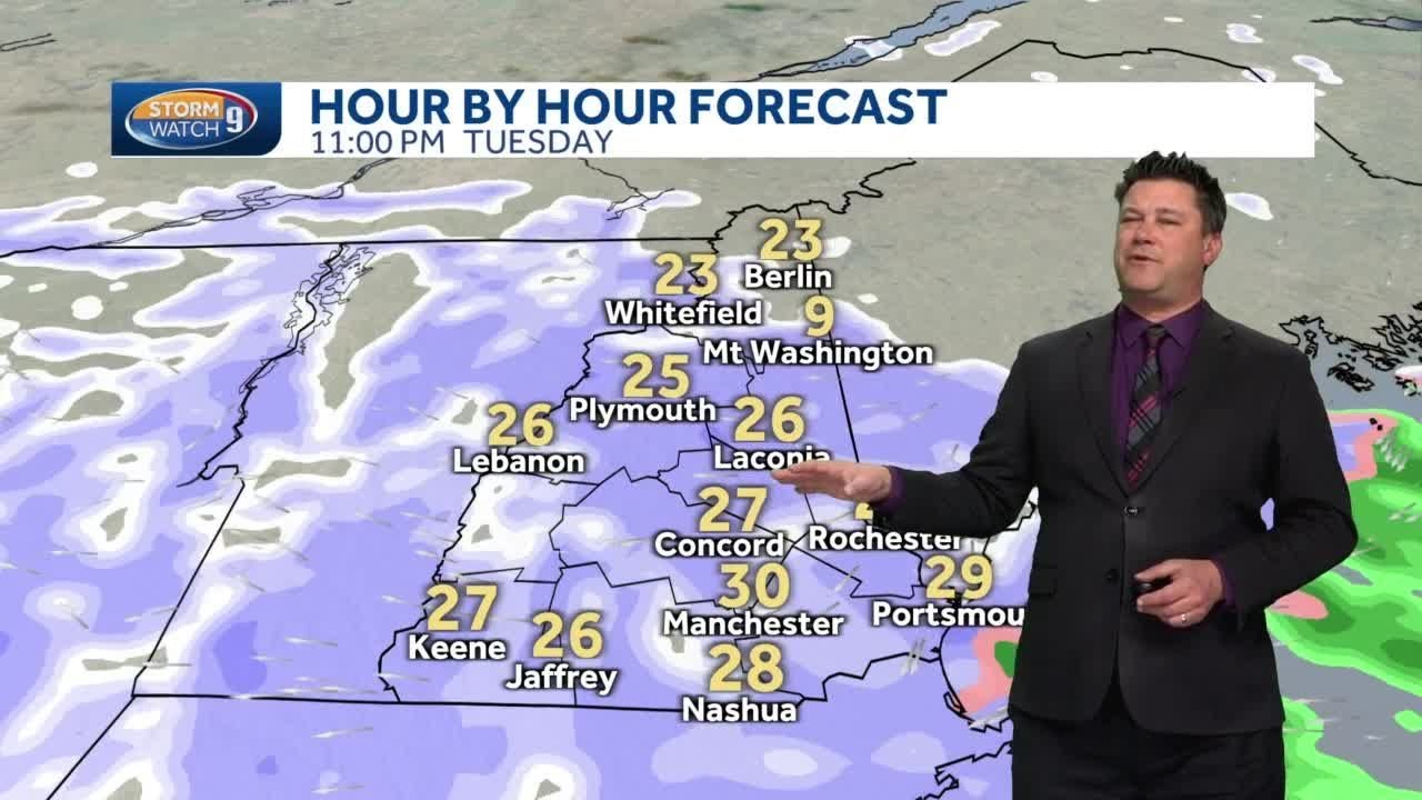 Hour by hour: When snow arrives, tapers off - YouTube