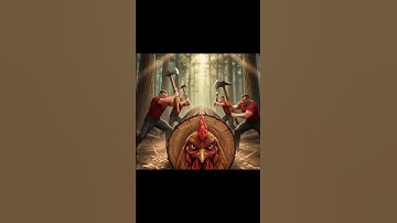 there is a chicken in the tree