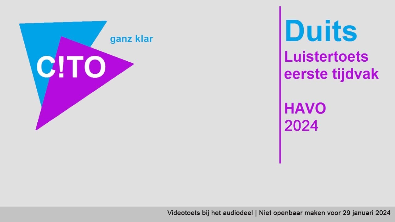 Leaked] 2023 Duitse Luistertoets Eindexamen Havo - Youtube