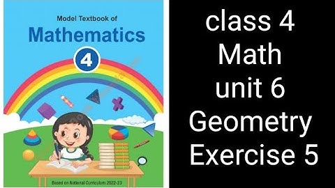 Class 4 Math | Unit 8 Exercise 5 | Geometry | NBF Federal Board