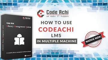 How  To Use CodeAchi LMS In Multiple Machines