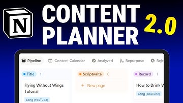 Building the best Content Planner and giving it away for free in Notion