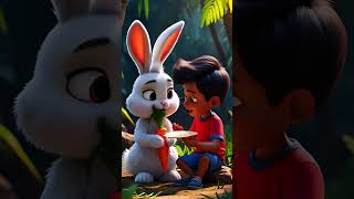 The True Friendship of a Bunny and a Boy ❤️ #shorts