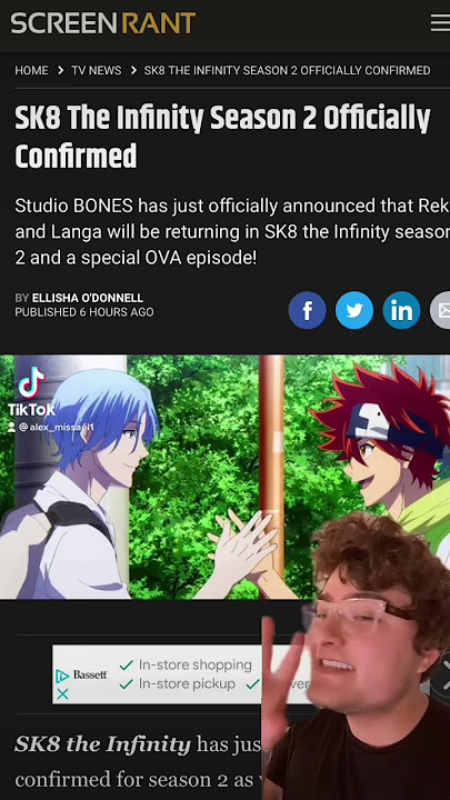Sk8 the Infinity! is getting a SEASON 2