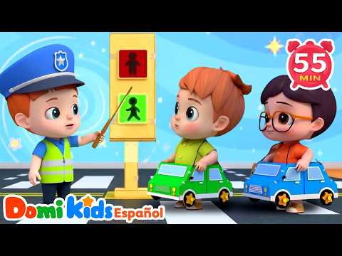 Semáforo Rojo y Verde 🚦 | Canción Educativa de Seguridad Vial para Niños | Domi Kids en Español