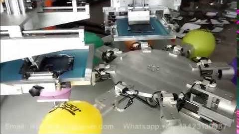 Two color latex balloon printing machine