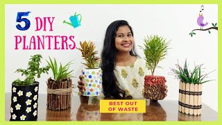 5 Diy Indoor Planters Ideas Creative Plant Pots From Waste Material