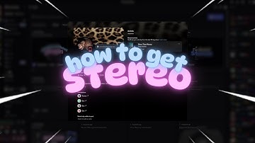 How to get stereo on discord (Stereo Injector)
