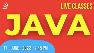 Best Live Session for  java | java full course | java tutorial for beginners : Session 6