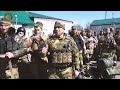 Очередная колонна добровольцев отправилась из Грозного на Украину