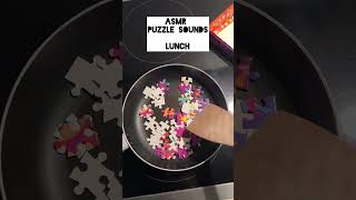 ASMR sound - puzzles for lunch, anyone? #relaxationsounds #asmrpuzzle #satisfying #asmr #relaxation