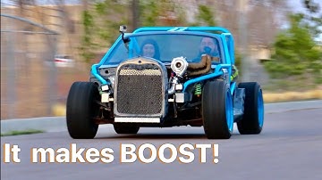 FIRST DRIVE In The Miata Kart with Boost!