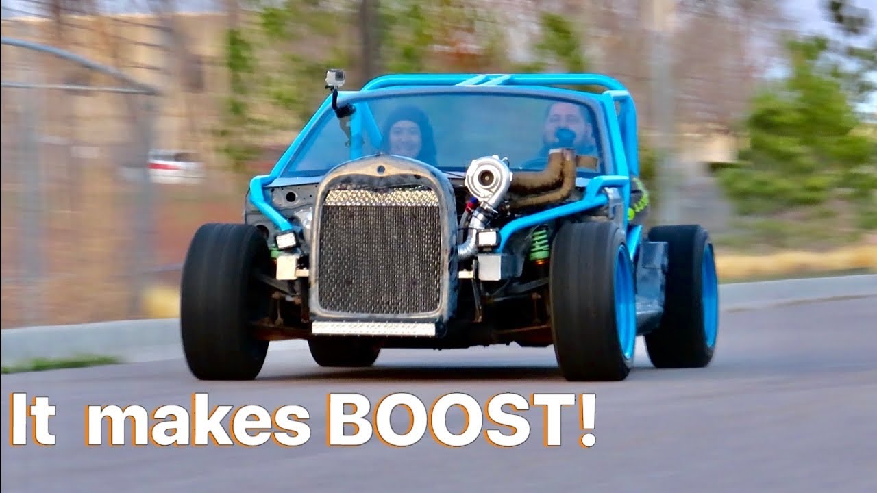 FIRST DRIVE In The Miata Kart with Boost!